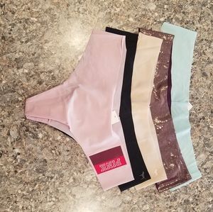 5 Pack No-Show Thong Panties